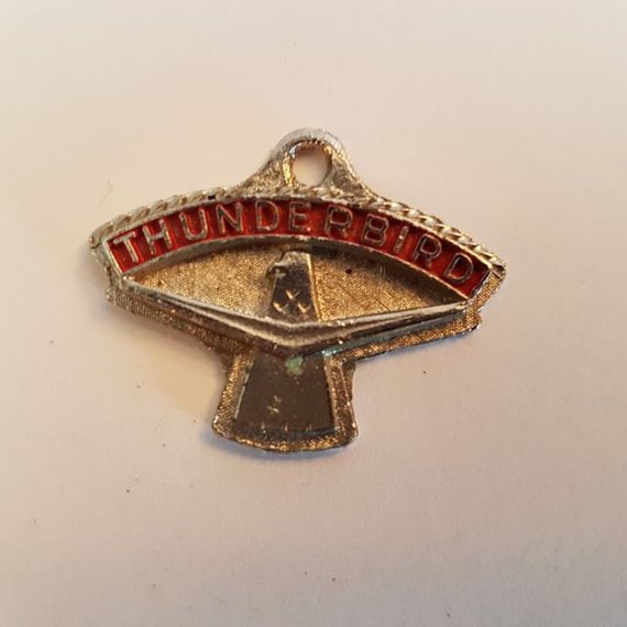 thunderbird  keychain key chain vintage automotive collectible