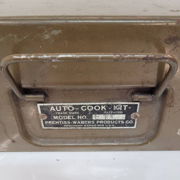 vintage portable stove auto cook kit gas