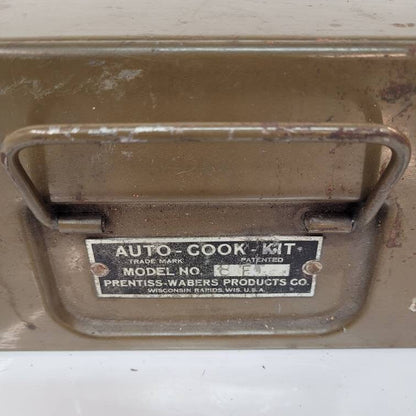 vintage portable stove auto cook kit gas