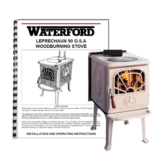 Waterford Leprechaun 90 O.S.A. Wood Stove Manual