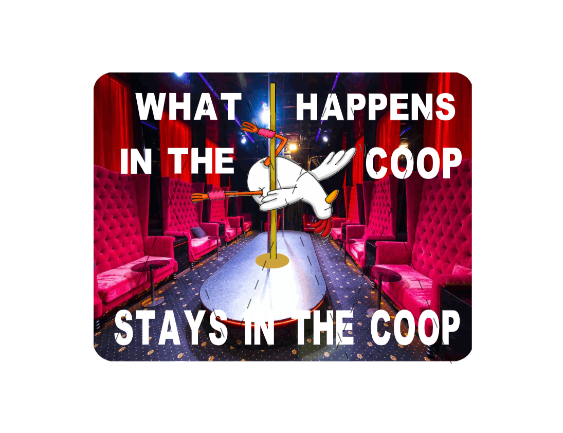 chicken coop signs warning signs what happens in the coop stays in the coop