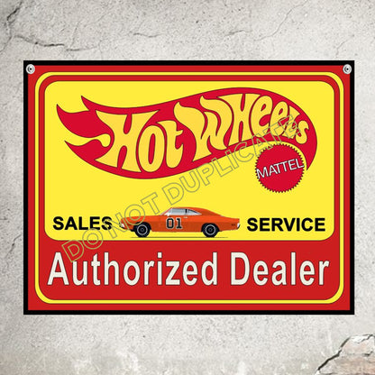 Hot Wheels Vintage Retro Reproduction Metal Sign Add Your Name