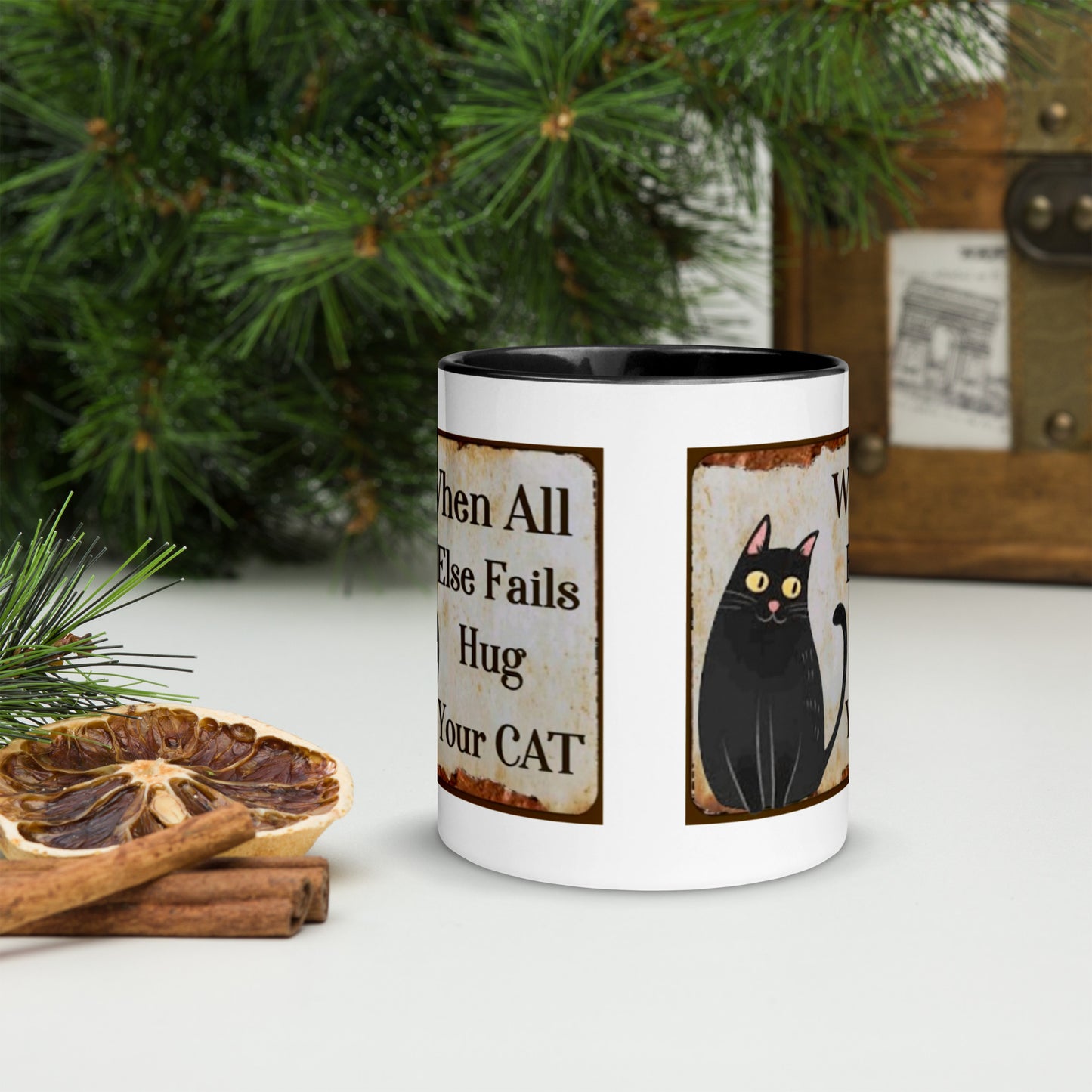 Gift Mug When All Else Fails Hug Your Cat