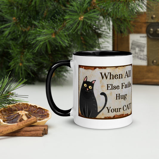 Gift Mug When All Else Fails Hug Your Cat