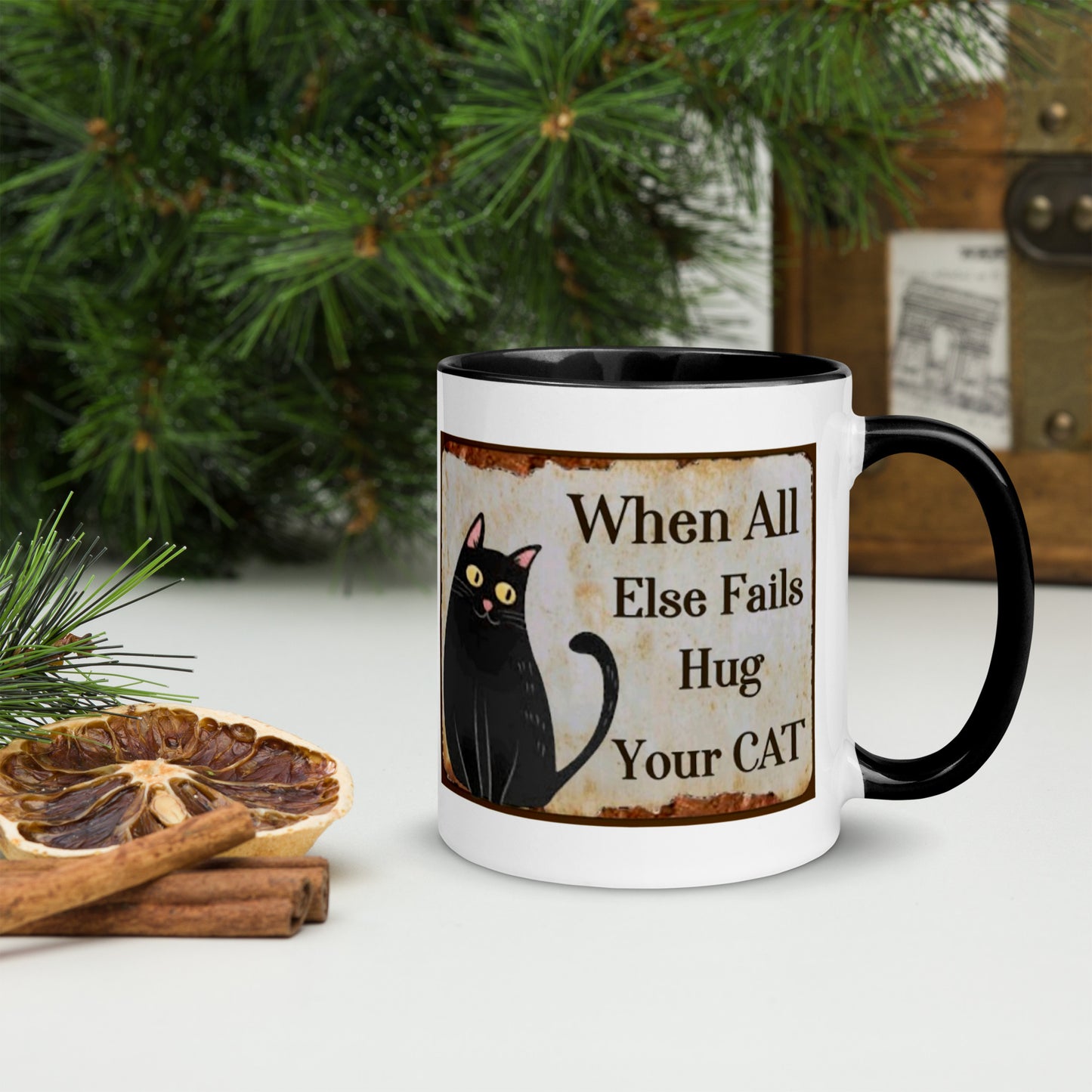 Gift Mug When All Else Fails Hug Your Cat