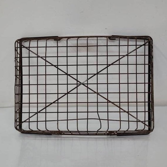 wire garden harvest basket vintage shopping basket farmhouse decor