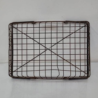 wire garden harvest basket vintage shopping basket farmhouse decor