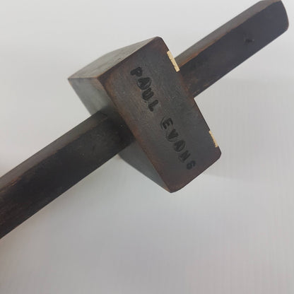 wood and brass carpenters woodworking scribe signed