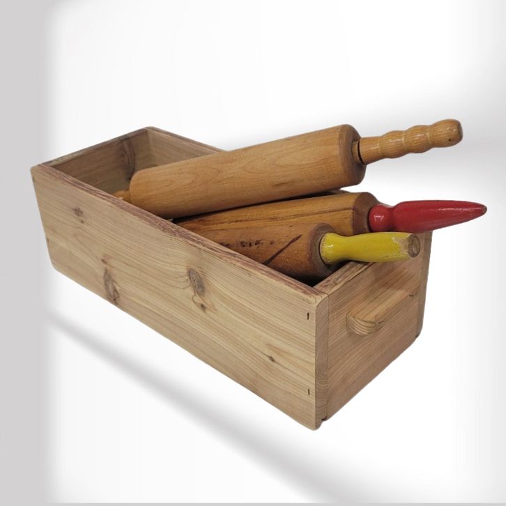 Rustic Wooden Cedar Kitchen or Bathroom Display Crate